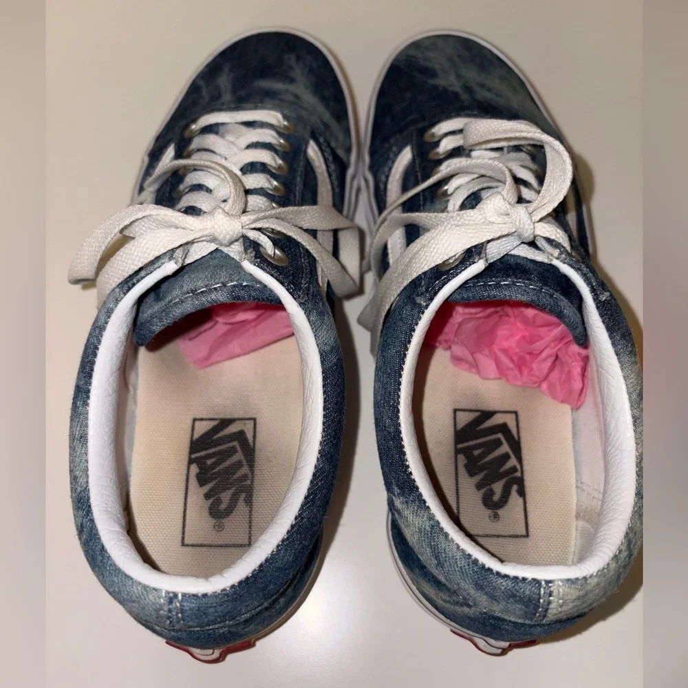 Vans Old Skool Acid Denim Sneakers Women's Sz9 Men’s 7.5 - Picture 6 of 7